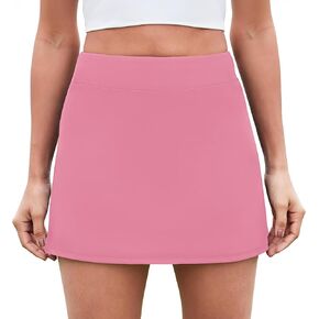 FireSwan Womens Tennis Skirt with Pockets High Waisted Golf Skorts Running Workout Skirts Summer Athletic