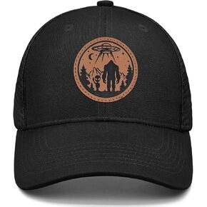 Bigfoot Hat Funny Sasquatch Hats هدايا للرجال نساء سوداء قابلة للتعديل قبعة البيسبول