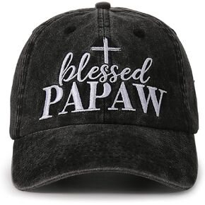 InnoBeta Blessed Papaw Gifts Hat for Men, Papaw Gifts for Christmas, Birthday, Adjustable Embroidered Baseball Cap