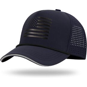 كبير الحجم XL XXL XXXL American Flag Trucker Hat ، قبعات Snapback سريعة المقاومة للماء ، غطاء بيسبول كبير للرجال للرجال رؤوس كبيرة