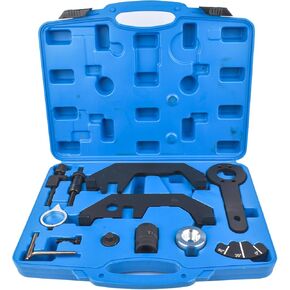 مجموعة أدوات توقيت محرك Handor مجموعة توقيت توقيت العمود المرفقي Timing Tool Tool Tool Tool Flywheel Locking Tool Fits for N62 N73 Petrol Engines E60 E61 E63 E64 E65 E66 E53