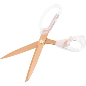 مقص قوس قزح أكريليك، شفرات مطلية بالتيتانيوم حادة للغاية مقاس 9 بوصات ومقص حاد متعدد الأغراض، مقص خياطة، مقص مكتب، تصميم مقبض مريح، استخدام متعدد الاستخدامات in Kuwait