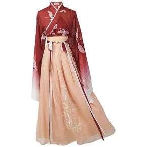 فستان Hanfu للنساء ، Hanfu Tang صنع زي Hanfu Cosplay Costume Hanfu (L: (الارتفاع الموصى به: 165-170 سم))