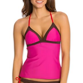 قمم Prana Tankini للنساء - الرسن والفوقي تانكنيني للنساء للسيطرة على البطن - بدلة السباحة عارية الذراعين - بالإضافة إلى حجم ملابس السباحة النسائية - بدلات الاستحمام