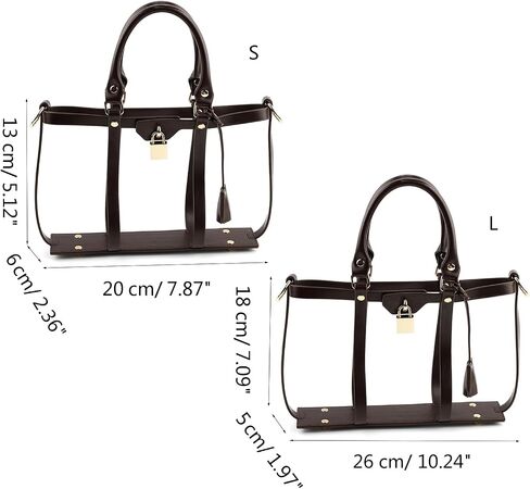 PU Encasement for Cosmetic Pouch Conversion Kit Handbag DIY Crossbody Bag Accessories Hollow Tote Bag Set Bag Makeover Kit in Saudi Arabia