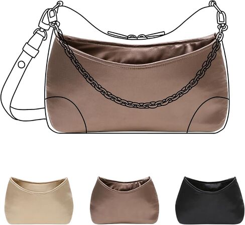 Luxury Silk Purse Organizer for Boulogne - Silky Smooth Handbag Insert with Hidden Zipper in Saudi Arabia