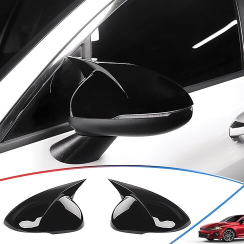 Side Mirror Cover, for Kia K5/Optima 2021 2022 2023 2024 2025, Bright Black Side Rear Mirror Covers Body Kit Accessories for Cars in Kuwait