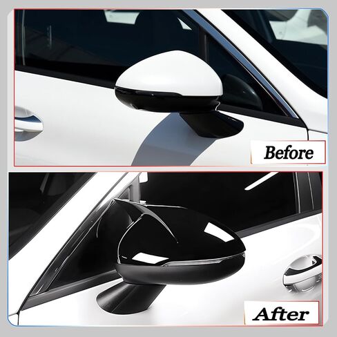 Side Mirror Cover, for Kia K5/Optima 2021 2022 2023 2024 2025, Bright Black Side Rear Mirror Covers Body Kit Accessories for Cars in Kuwait