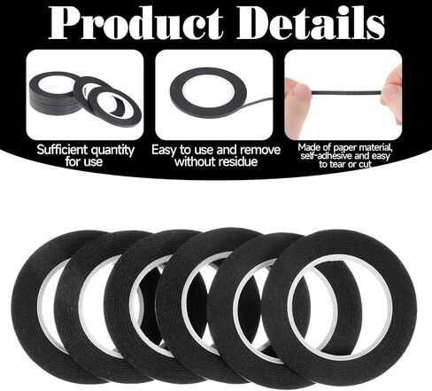 20 Rolls 1/8 inch Whiteboard Tape Line, Graphic Tape, Pinstripe Tape for Dry Erase Board, Draping Tape, Gridding Tape for White Board, Art, Office, School, Total Length 512FT in Saudi Arabia