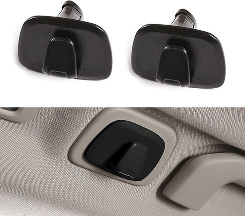 2 PCS Car Clothes Hooks, Locking Design Swivel Mounted Hooks, Multifunctional Roof Clothes Storage Accessory, Compatible with Volvo XC60 XC40 XC90 V90 S90 (Black) in Saudi Arabia
