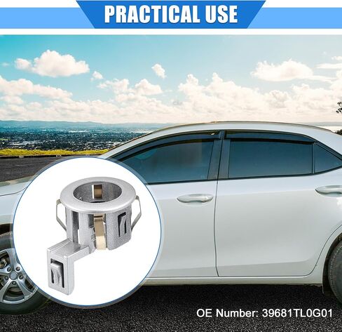 4 Pcs Parking Sensor Retainer Holder Compatible for Honda Odyssey 2011-2017, Durable Plastic Silver Tone Backup Parking Aid Assist Sensor Bracket in Saudi Arabia