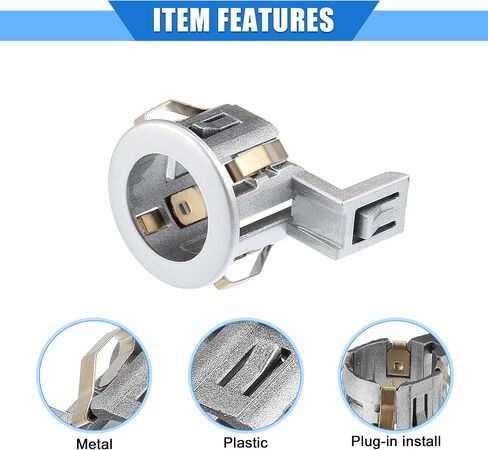 4 Pcs Parking Sensor Retainer Holder Compatible for Honda Odyssey 2011-2017, Durable Plastic Silver Tone Backup Parking Aid Assist Sensor Bracket in Saudi Arabia