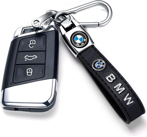 Genuine Leather Car Keychain Keyring Accessories Compatible with Lincoln Series Car Keychains Family Present for Man and Woman（Black） in Saudi Arabia