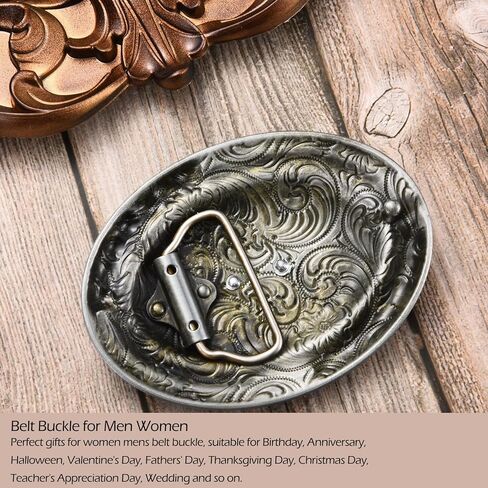 Western Cowboy Belt Buckle for Men Women, Texas American Religious Belt Buckles Turquoise Bead Halloween in Saudi Arabia
