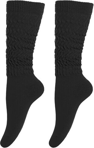 Slouch Socks Women 80s 90s Scrunch Scrunch Scrunch Extra Clousy Sock Knee High Sock in Saudi Arabia