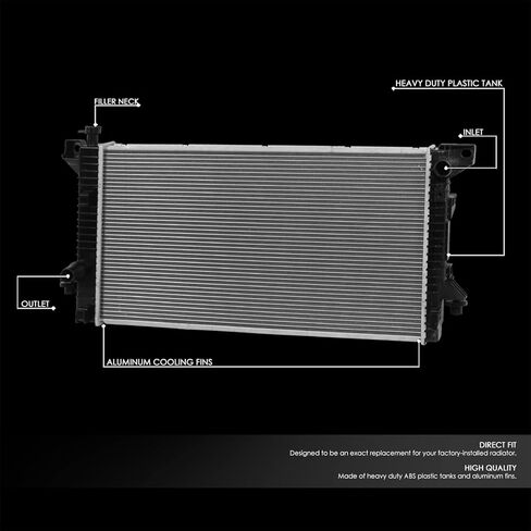 DNA Motoring OEM-RA-2886 2886 Factory Style Aluminum Cooling Radiator Compatible with 2005-2007 F250 F350 Super Duty in Kuwait