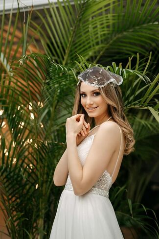 Leimandy Chapel Cap Head Terbroidery Covering Christian Veil Chapel Veil V49 in Kuwait