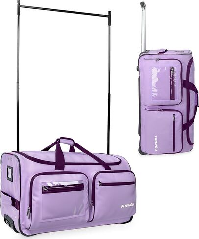Fanwoli 28" Dance Bag with Garment Rack | Ultra-Light Collection| More Lightweight & Wear-Resistant| Ideal Competition Duffle Bag for Dancers Livestreamer Athletes in Saudi Arabia
