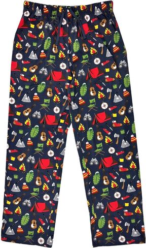 ROCK ATOLL Men's Novelty Print Soft Cotton Knit Long Pajama Lounge Pant Bottoms in Kuwait