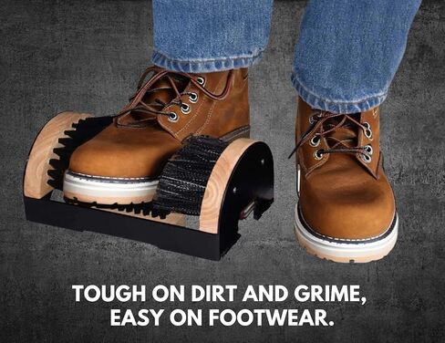Toughty Boot Scrubber - All Weather Industrial Shoe, Boot, Sneaker Cleaner & Scraper Brush - Footwear Cleaner - Mountable - Dirt Remover - Indoor/Outdoor Sneaker Buffer in Saudi Arabia