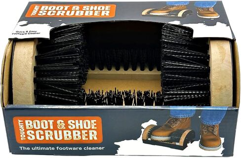 Toughty Boot Scrubber - All Weather Industrial Shoe, Boot, Sneaker Cleaner & Scraper Brush - Footwear Cleaner - Mountable - Dirt Remover - Indoor/Outdoor Sneaker Buffer in Saudi Arabia