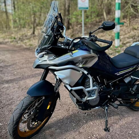 دراجة نارية CF MOTO 800MT محرك الطريق السريع حارس حارس الحارس القضبان الصدمات Stunt حامي القفص المضاد للهدوء نوبات ل CFMOTO 800 MT إكسسوارات الأجزاء المعدلة 2021 2022 2023 2024 2025 (SILVER) in Kuwait