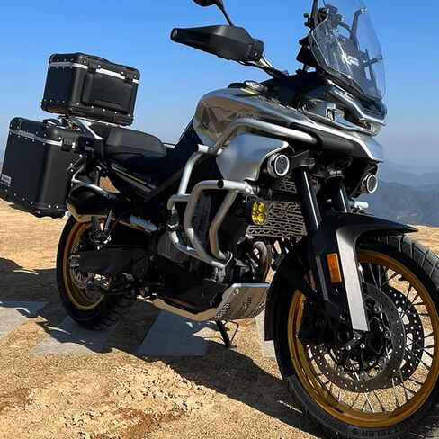 دراجة نارية CF MOTO 800MT محرك الطريق السريع حارس حارس الحارس القضبان الصدمات Stunt حامي القفص المضاد للهدوء نوبات ل CFMOTO 800 MT إكسسوارات الأجزاء المعدلة 2021 2022 2023 2024 2025 (SILVER) in Kuwait