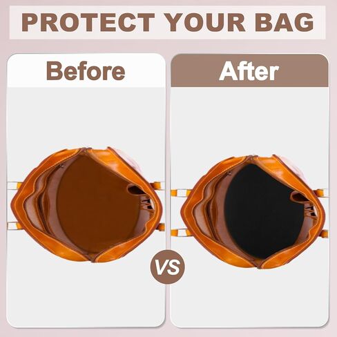 uxcell 2Pcs Felt Base Shaper, 9.8 Inch Round Bag Bottom Shaper Pad Bag Cushion Base Purse Liner Board Insert Arc Corner for Handbags Tote Crossbody Bag Backpack, Black in Saudi Arabia