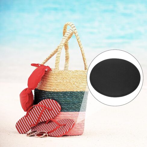 uxcell 2Pcs Felt Base Shaper, 9.8 Inch Round Bag Bottom Shaper Pad Bag Cushion Base Purse Liner Board Insert Arc Corner for Handbags Tote Crossbody Bag Backpack, Black in Saudi Arabia