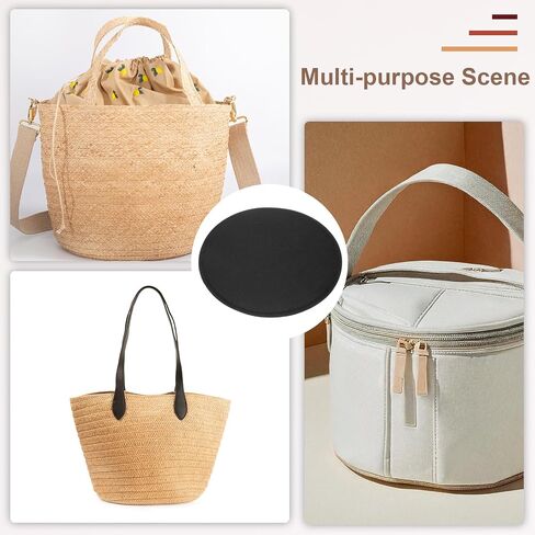 uxcell 2Pcs Felt Base Shaper, 9.8 Inch Round Bag Bottom Shaper Pad Bag Cushion Base Purse Liner Board Insert Arc Corner for Handbags Tote Crossbody Bag Backpack, Black in Saudi Arabia