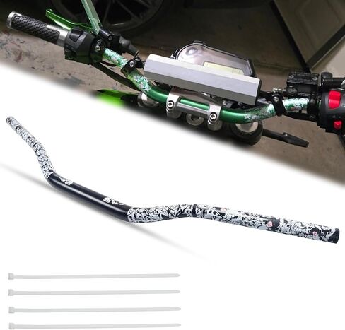 Universal 28mm 1/1/8" Handle Bar For CRF KLX KX LTR TRX SX SXF EXC XCW Motocross Pit Dirt Bike Scooter ATV Quad Bike Grizzly Hawk 250 Bicycles (Black) in Saudi Arabia