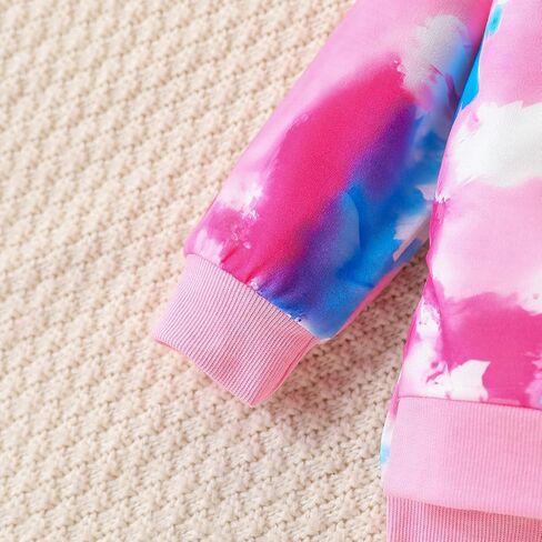 Kid Girls Clothes - Girls Outfits Tie Dye Tops and Leggings Pants 2 Piece Spring Clothes Set in Saudi Arabia