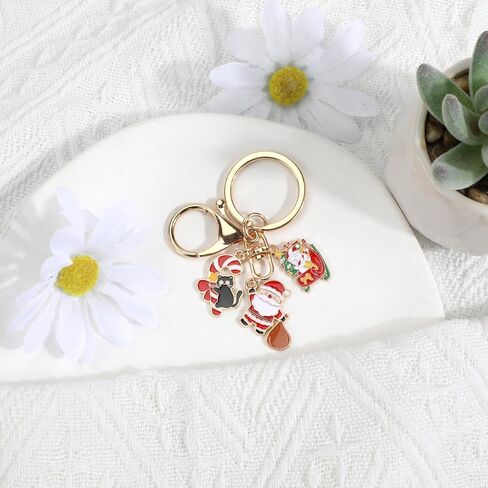 Merry Christmas Keychain,Santa,Tree,Bell Bag Charm for Son,Boyfriend,Husband,Dad,Daughter,Wife,Mom in Kuwait