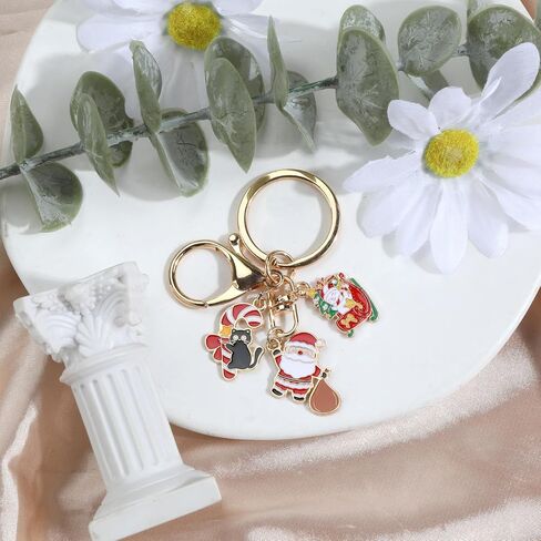 Merry Christmas Keychain,Santa,Tree,Bell Bag Charm for Son,Boyfriend,Husband,Dad,Daughter,Wife,Mom in Kuwait