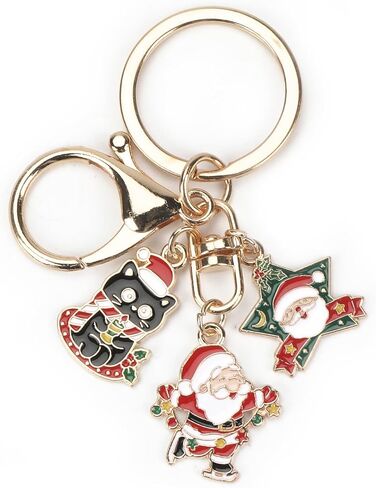 Merry Christmas Keychain,Santa,Tree,Bell Bag Charm for Son,Boyfriend,Husband,Dad,Daughter,Wife,Mom in Kuwait