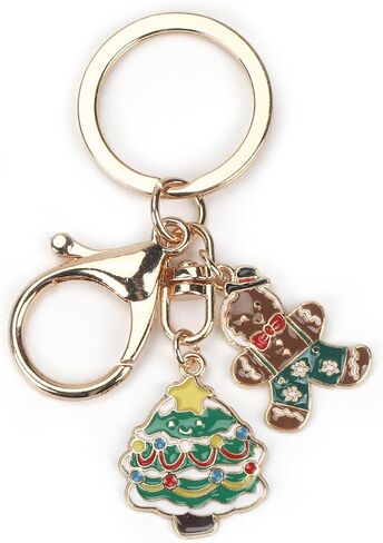 Merry Christmas Keychain,Santa,Tree,Bell Bag Charm for Son,Boyfriend,Husband,Dad,Daughter,Wife,Mom in Kuwait