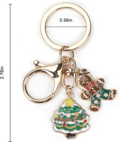 Merry Christmas Keychain,Santa,Tree,Bell Bag Charm for Son,Boyfriend,Husband,Dad,Daughter,Wife,Mom in Kuwait