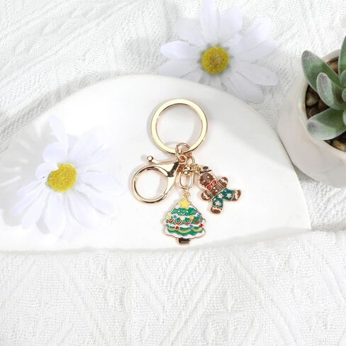 Merry Christmas Keychain,Santa,Tree,Bell Bag Charm for Son,Boyfriend,Husband,Dad,Daughter,Wife,Mom in Kuwait