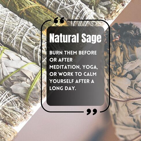 White Sage Mix Smudge Sticks 3 Pack for Cleansing, Meditation, Yoga, and Smudging | Cedar, Rosemary, Eucalyptus, & Juniper (White & Rosemary) in Saudi Arabia