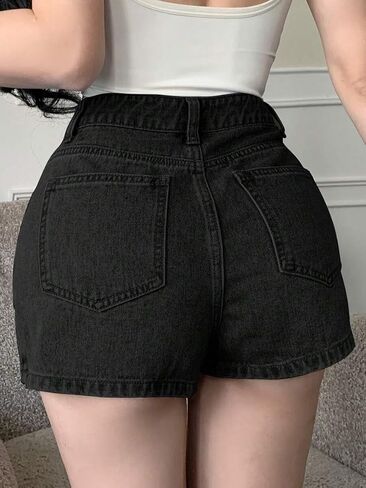 SperLucky Jeans for Women High Waisted Stretchy Short Jeans Denim Three Quarter Pants in Kuwait