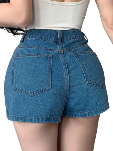 SperLucky Jeans for Women High Waisted Stretchy Short Jeans Denim Three Quarter Pants in Kuwait
