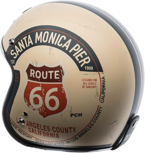 TORC T50/Del Mar Open Face 3/4 Motorcycle Helmet with Graphics in Saudi Arabia