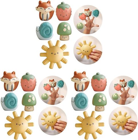 Itzy Ritzy Finger Puppets - Set of 3 Soft Finger Puppets and 1 Water-Squirting Toy in Saudi Arabia