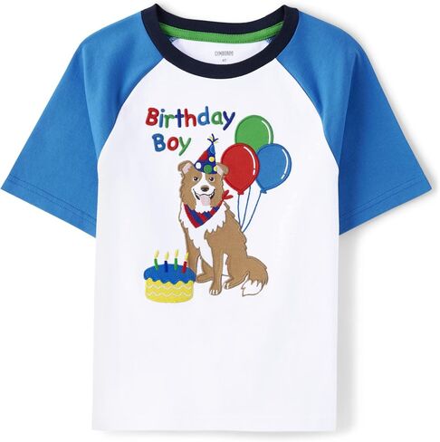 Gymboree Boys' and Toddler All Holidays Short Sleeve Embroidered Tops in Saudi Arabia