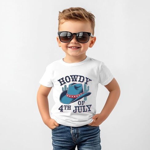 Funny 4th of July Shirts for Kids - Boys Girls Patriotic USA Red White and Blue T-Shirt 2-8 Years in Kuwait
