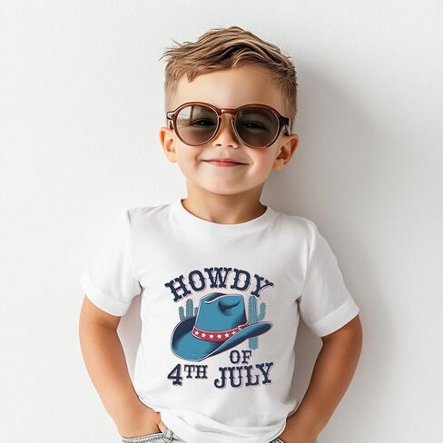 Funny 4th of July Shirts for Kids - Boys Girls Patriotic USA Red White and Blue T-Shirt 2-8 Years in Kuwait