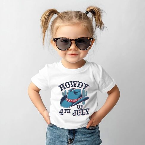 Funny 4th of July Shirts for Kids - Boys Girls Patriotic USA Red White and Blue T-Shirt 2-8 Years in Kuwait