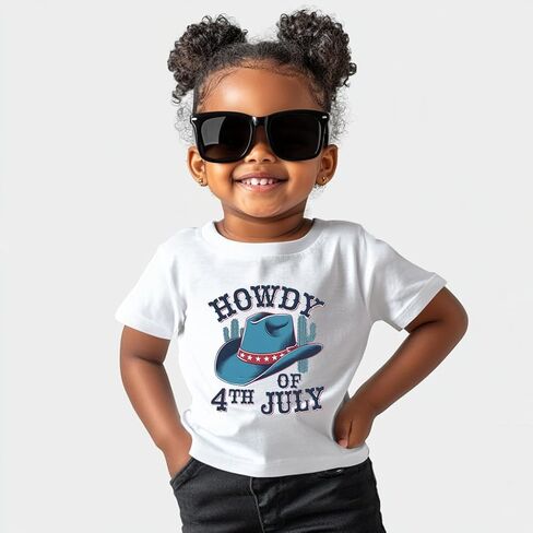 Funny 4th of July Shirts for Kids - Boys Girls Patriotic USA Red White and Blue T-Shirt 2-8 Years in Kuwait