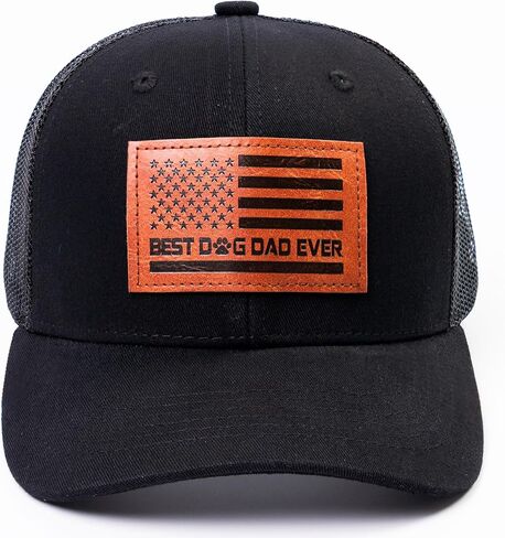 The Dogfather Trucker Hat for Men, Best Dog Dad Gifts, Adjustable Mesh Back Baseball Cap, Idea in Kuwait