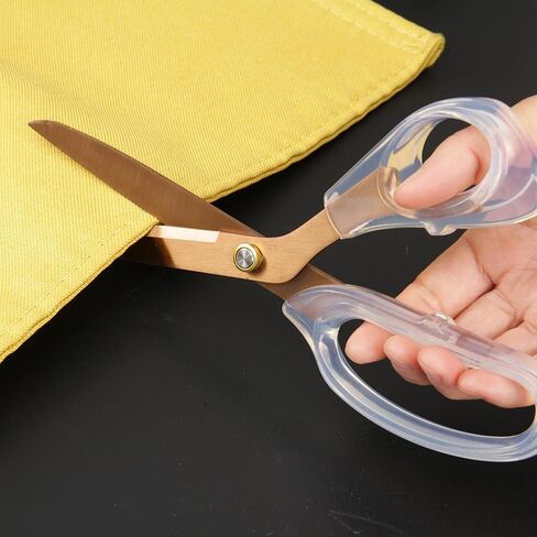 مقص قوس قزح أكريليك، شفرات مطلية بالتيتانيوم حادة للغاية مقاس 9 بوصات ومقص حاد متعدد الأغراض، مقص خياطة، مقص مكتب، تصميم مقبض مريح، استخدام متعدد الاستخدامات in Kuwait